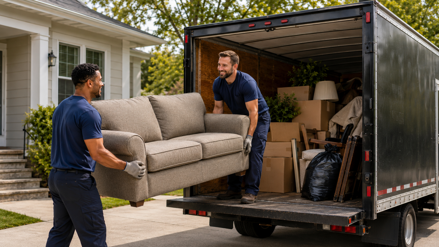 Junk removal service — hauling away unwanted items and debris
